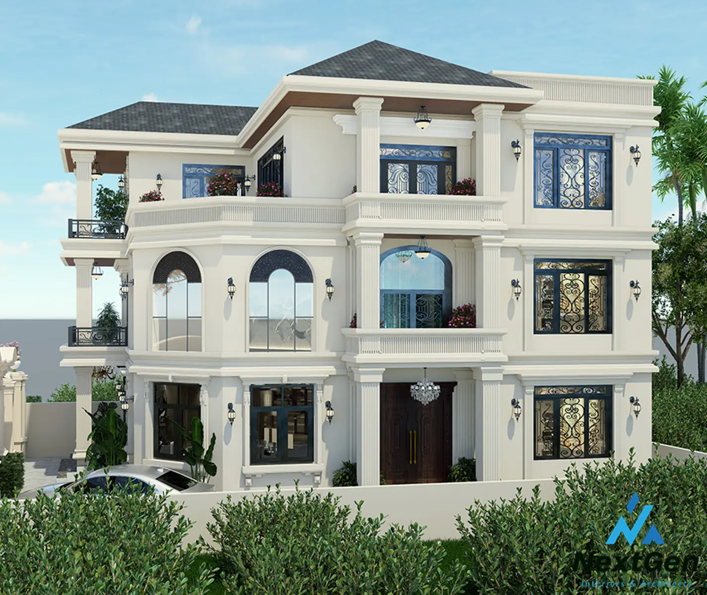 radhe radhe residence construction architecture design nepal